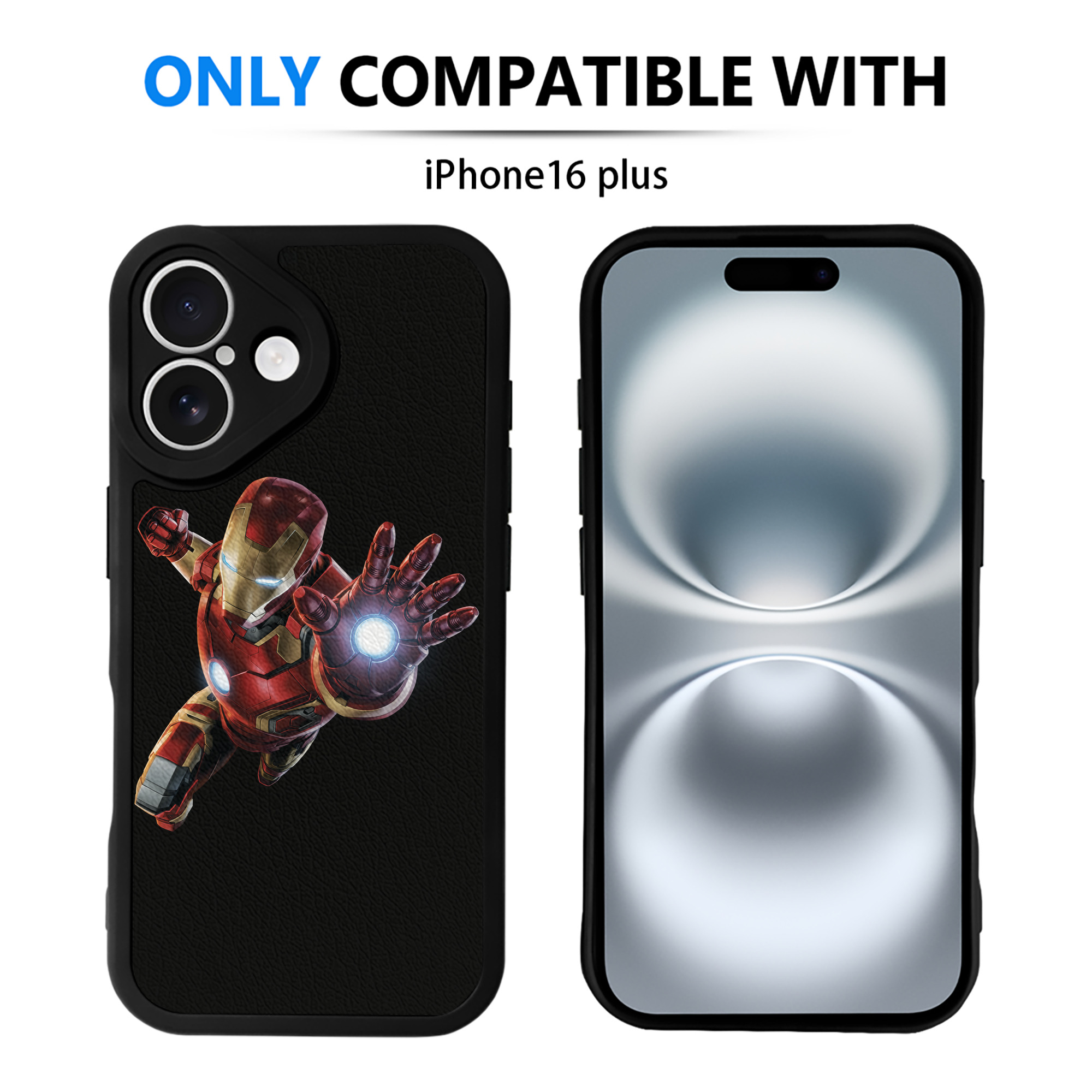 （画像用） アベンジャーズ The Avengers 【iPhone 16シリーズ対応】シリコンスマホケース（レザー調） 材質：シリコン